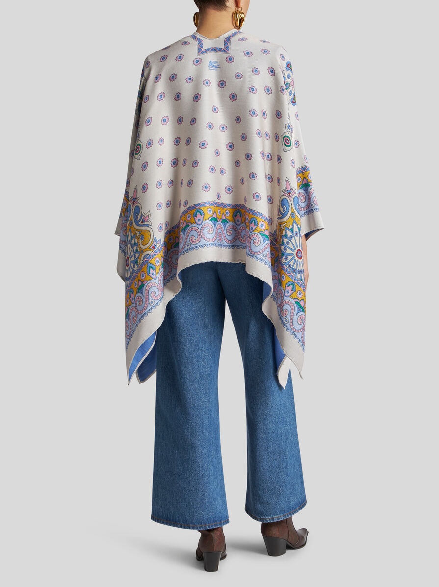ポンチョ・ケープ Etro Cape With Daisies Etro CAPE WITH DAISIES | REVERSIBLE