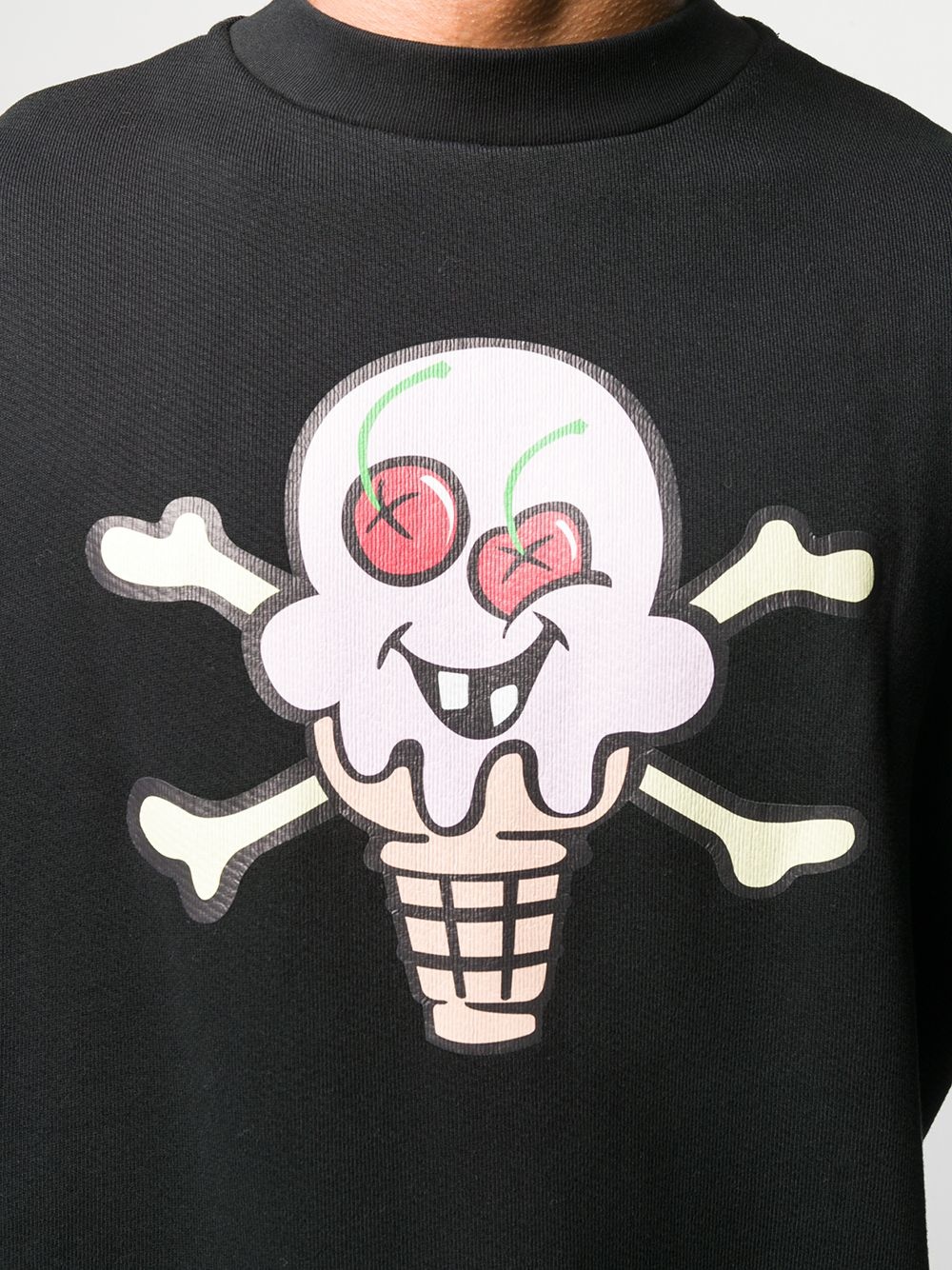 ice cream skull print sweatshirt - 5