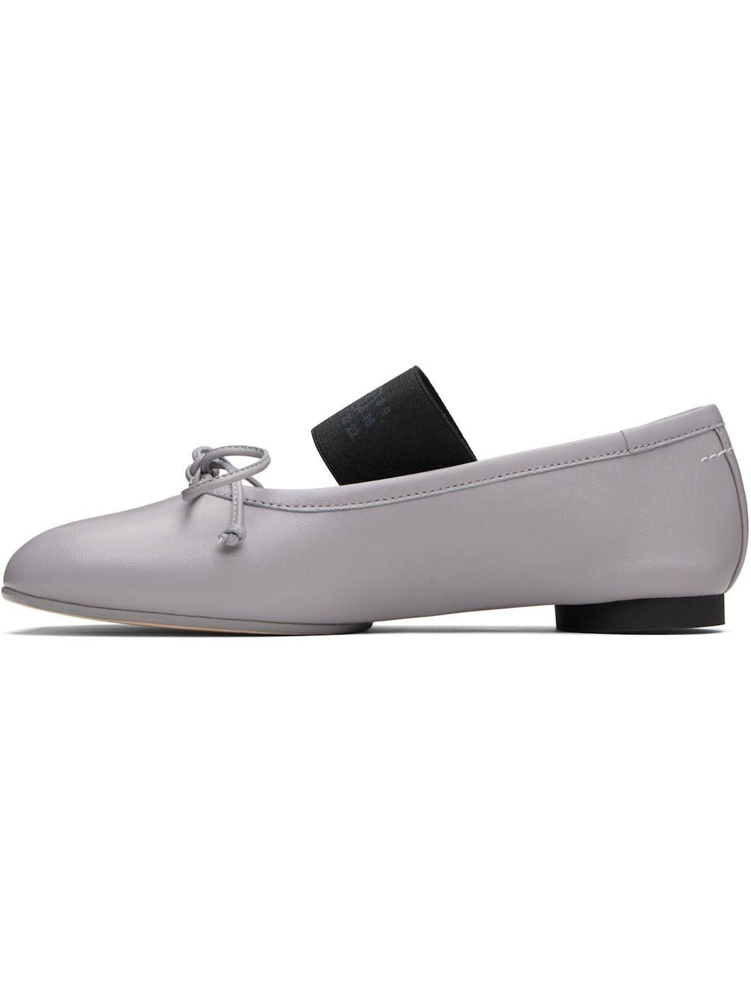Gray Anatomic Numeric Ballerina Flats - 3