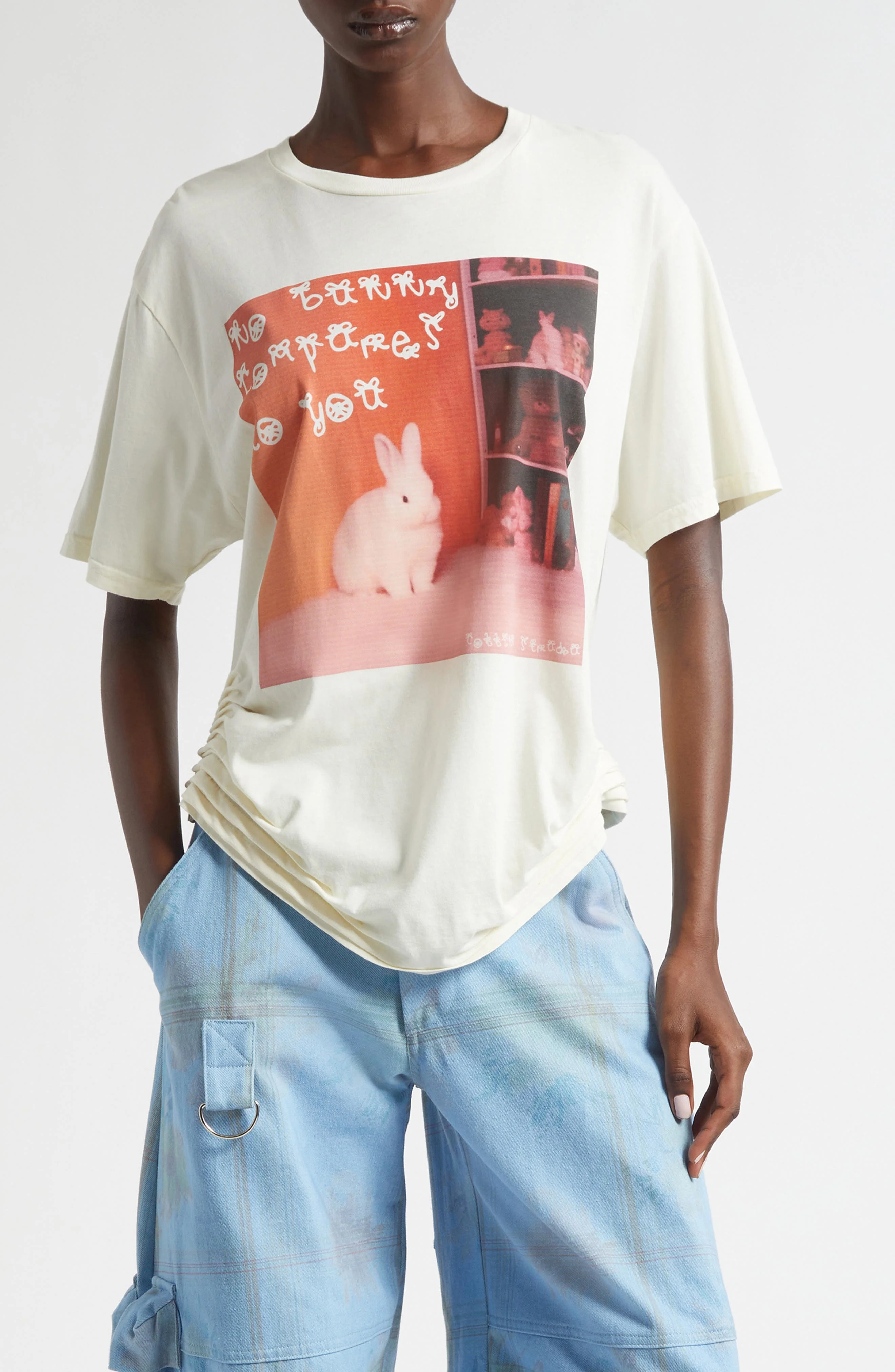 Collina Strada Oversize Organic Cotton Graphic T-Shirt in No Bunny Compares at Nordstrom - 1