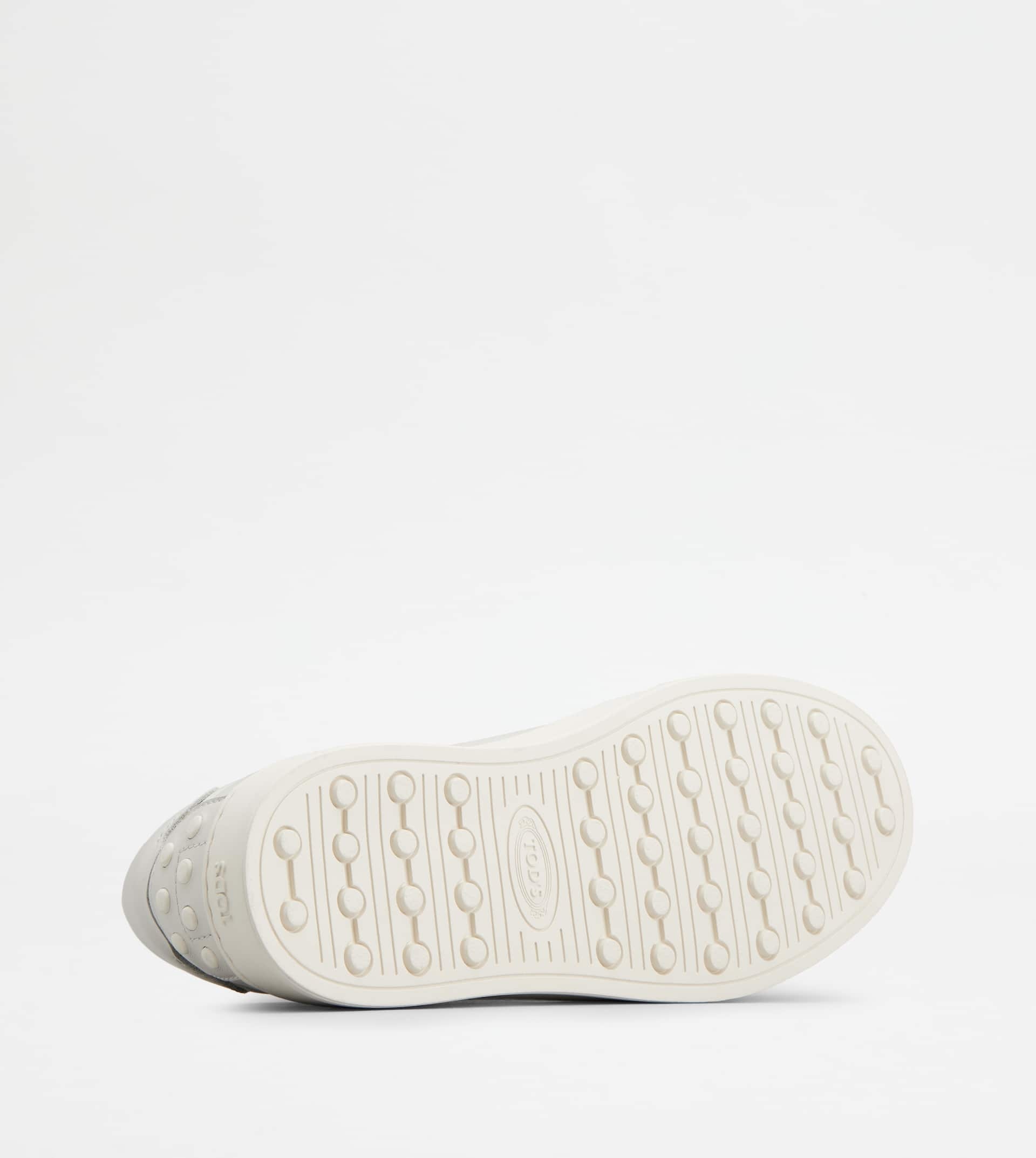 SNEAKERS IN LEATHER - WHITE - 4
