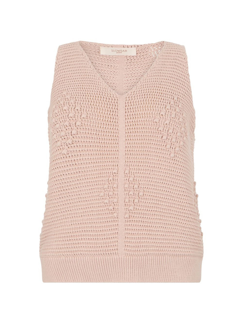 crochet V-neck top 1