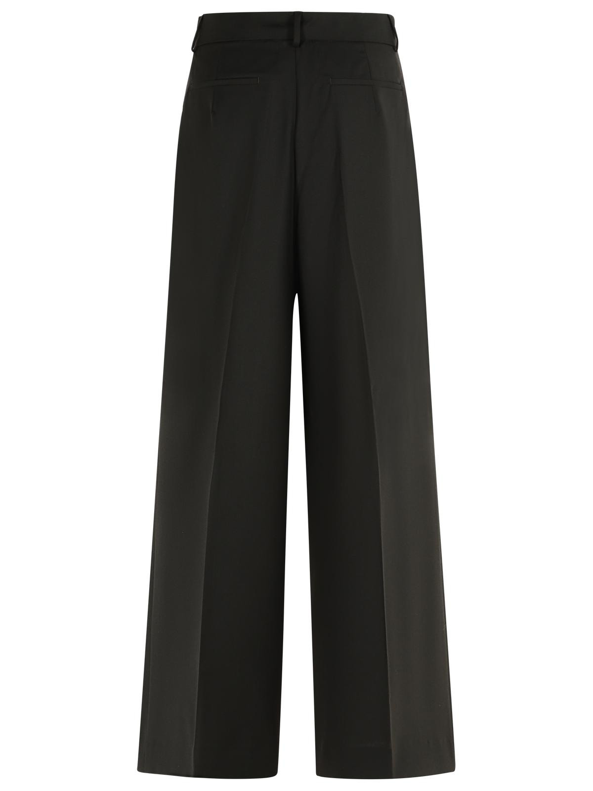 Sportmax 'Vela' Dark Brown Virgin Wool Pants Women - 3