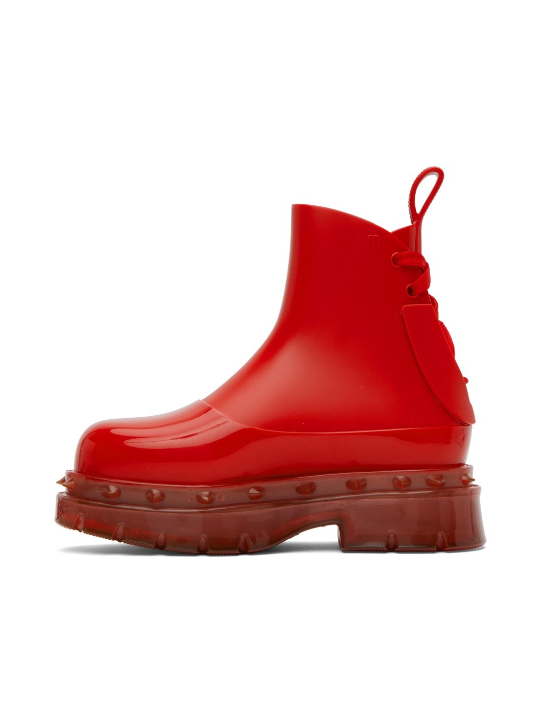 Red Melissa Edition Spikes Boots - 3