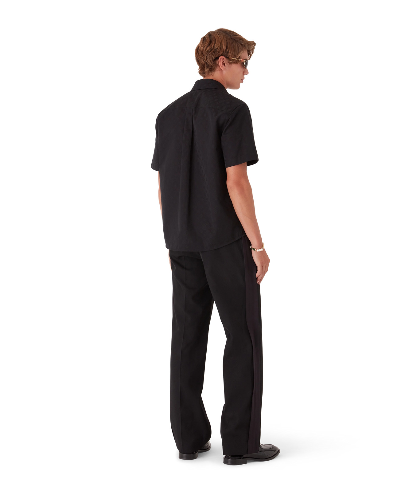 Cotton Monogram Short Sleeve Shirt | Casablanca Paris - 3