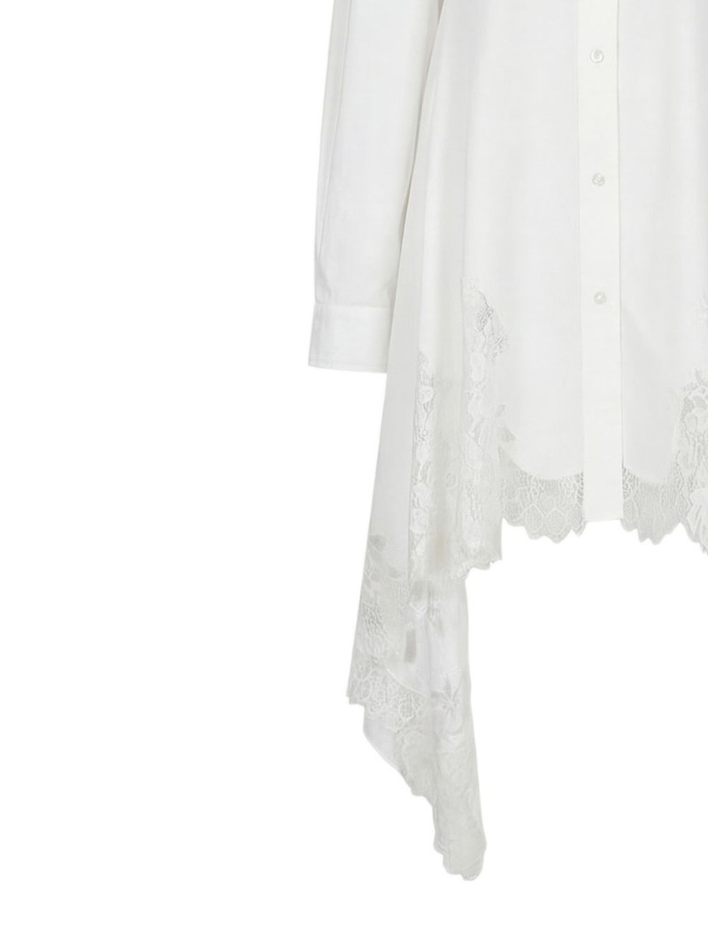 Monse lace-detail cascade shirt dress outlook