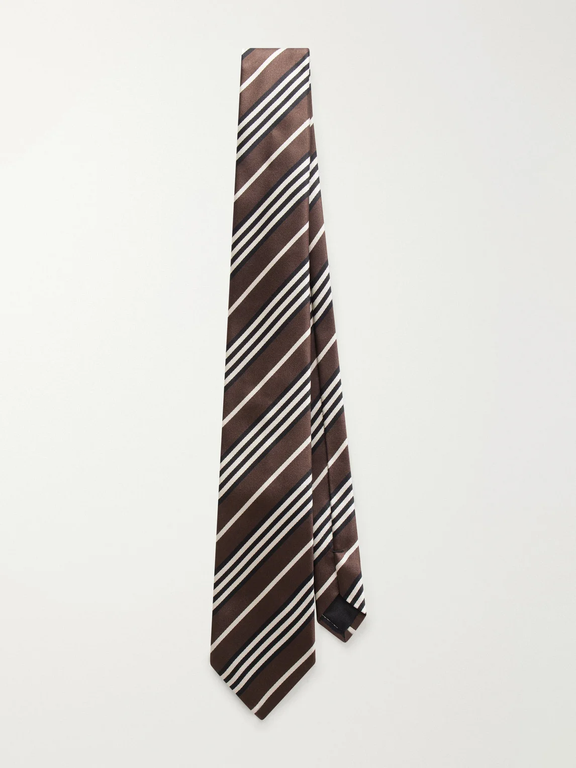 Rayures 7cm Striped Silk Tie - 1