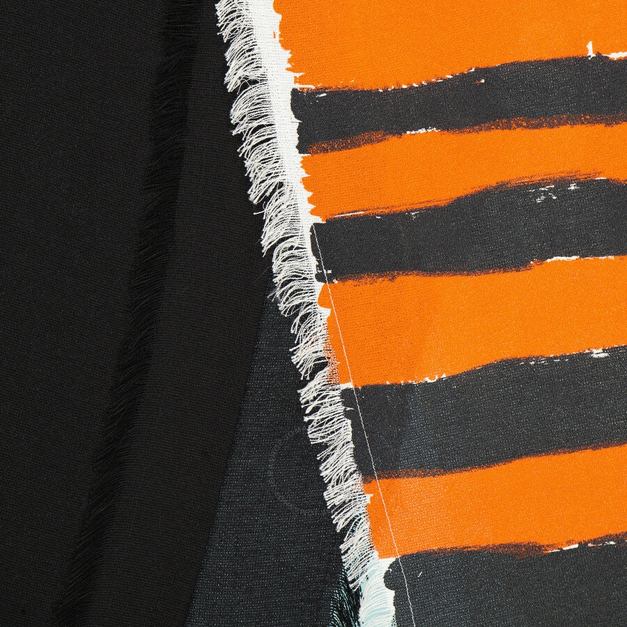 Marni Ladies Stripe-print Midi Skirt - 6