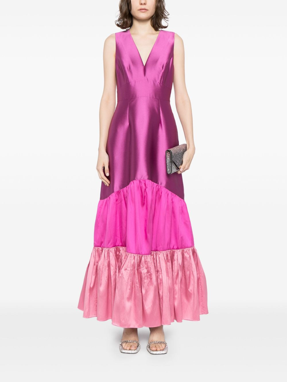 Rori satin-finish dress - 2