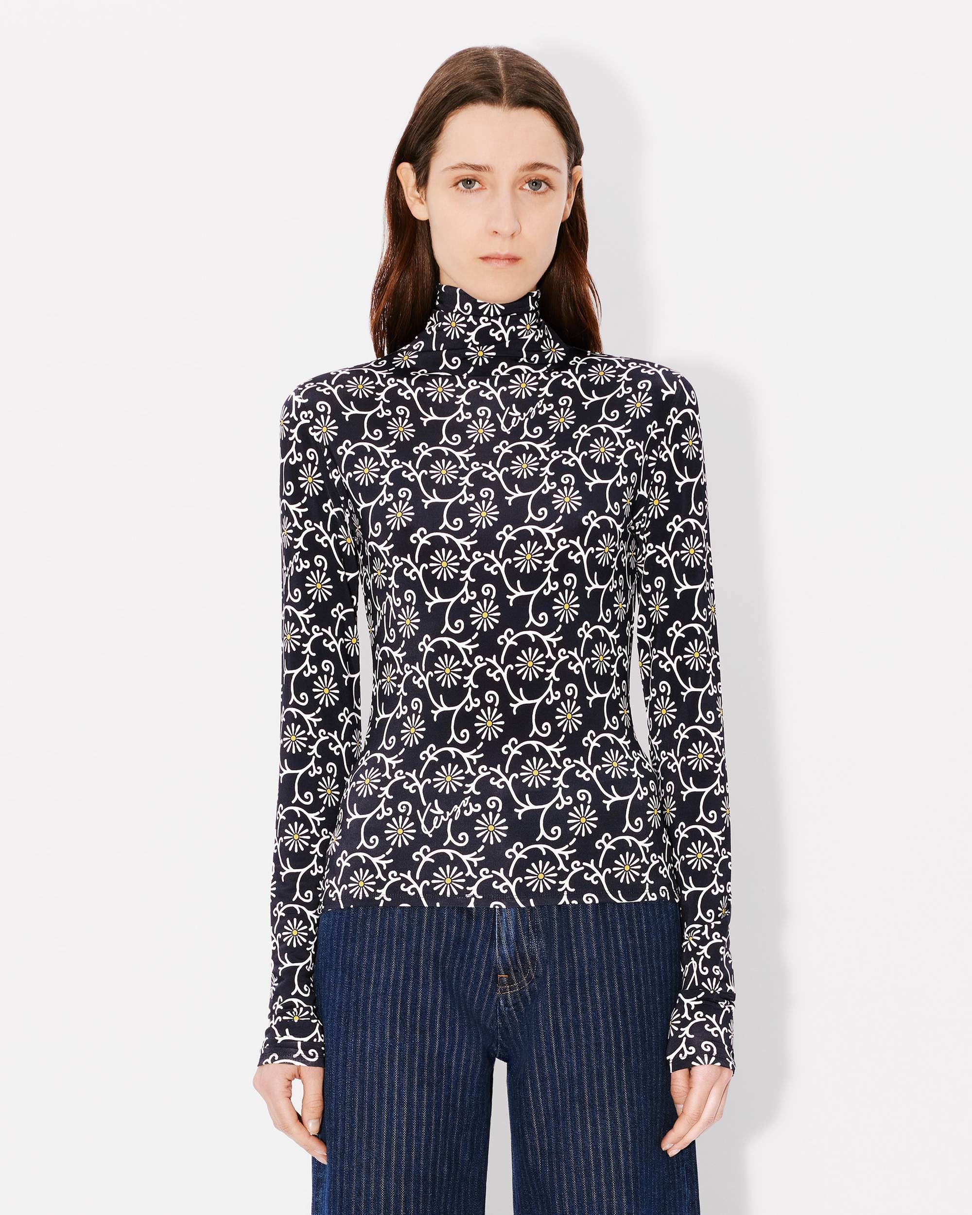 'KENZO Marguerite' all-over turtle neck - 3