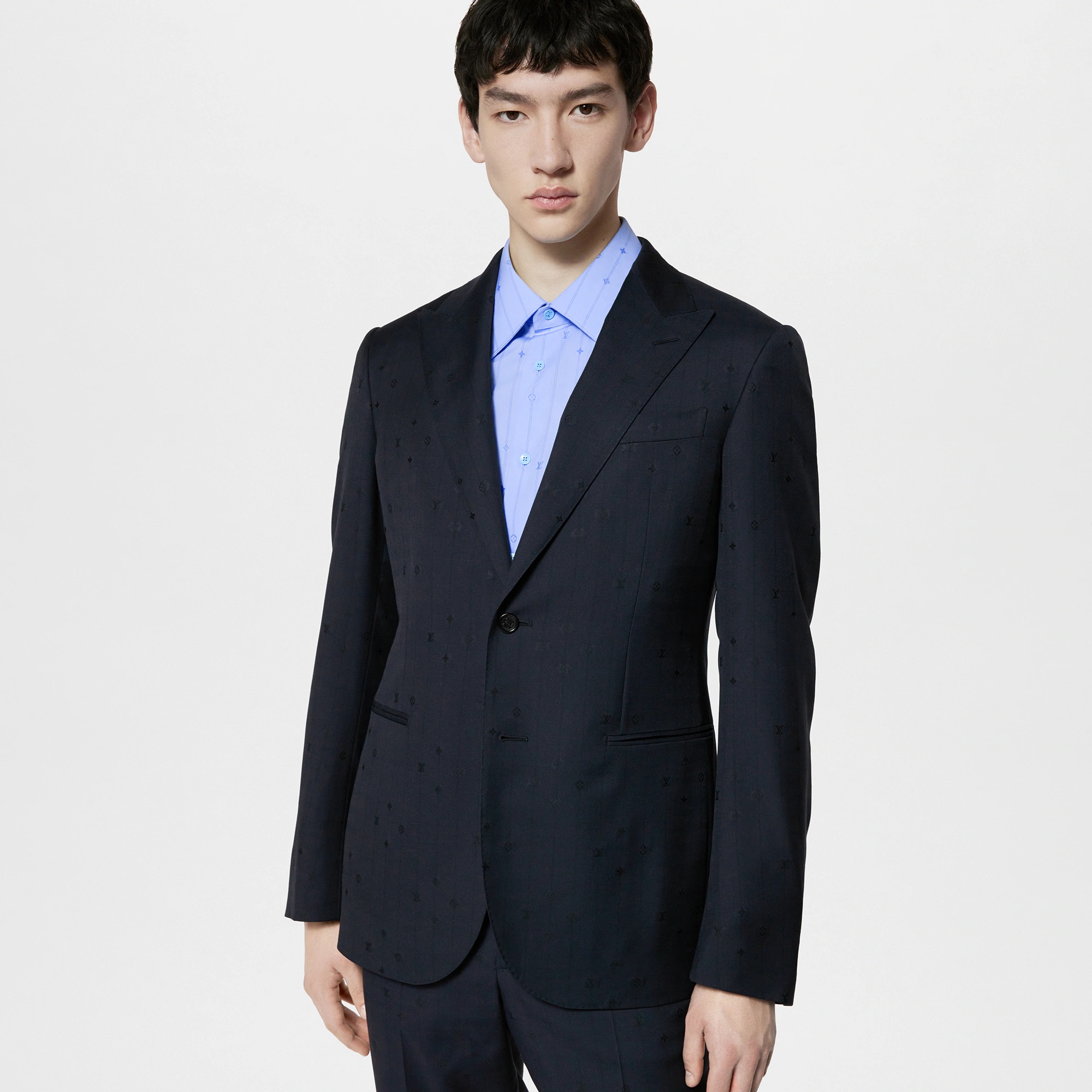 Single-Breasted Wool Pont Neuf Jacket - 2