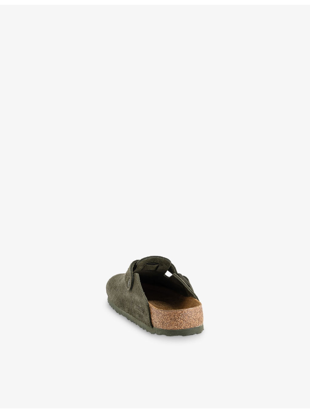Boston Logo-Embossed Suede Clogs - 4