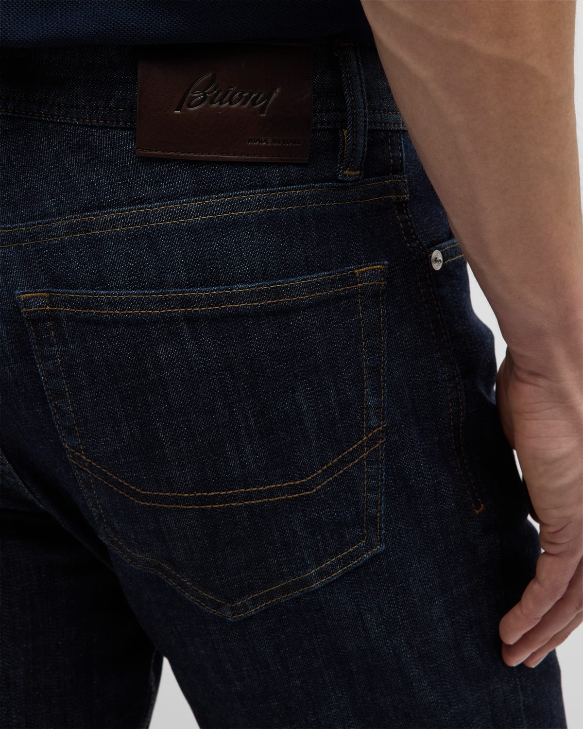 Men's Dark Wash Straight-Leg Jeans - 7