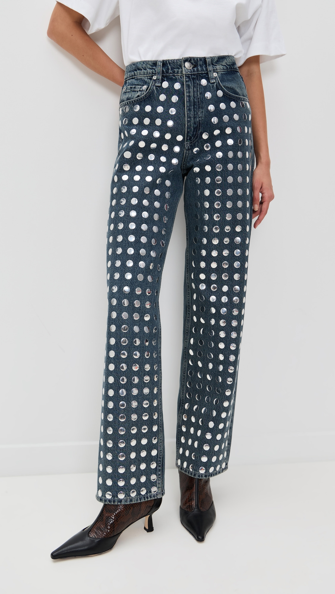 Shea High Rise Full Relaxed Straight Jeans - 2