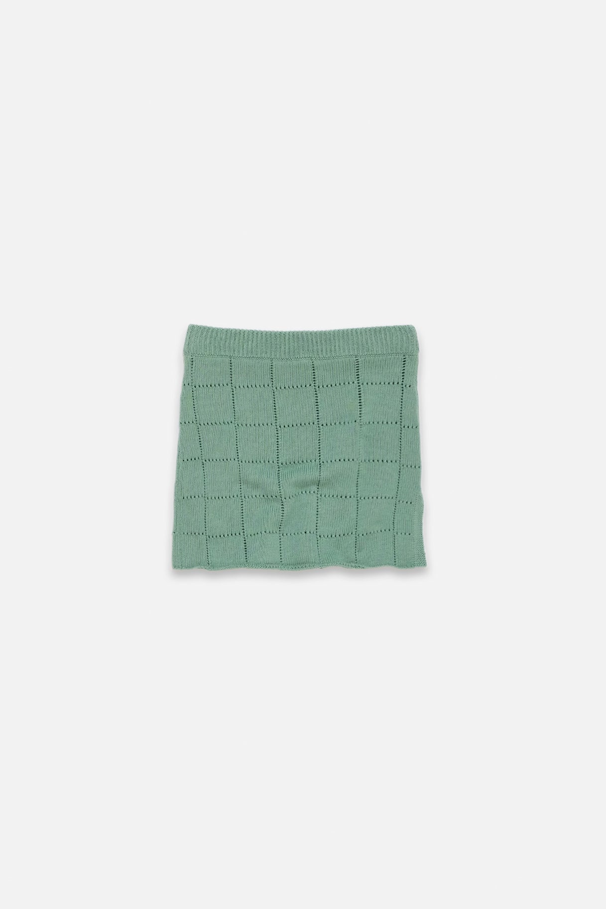 GRID POINTELLE MINI SKIRT - 1