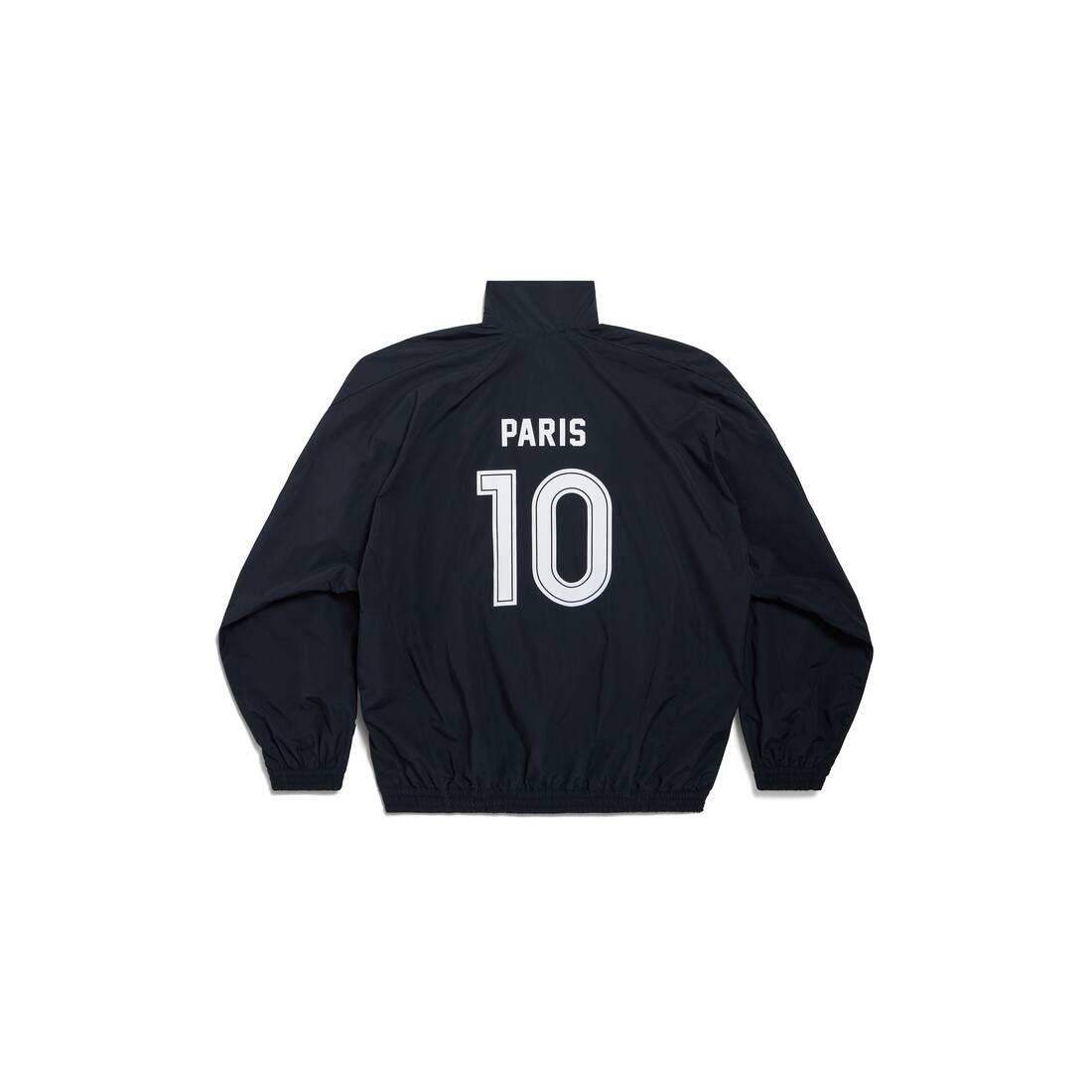Men's Paris Soccer Tracksuit Jacket in Black - 6