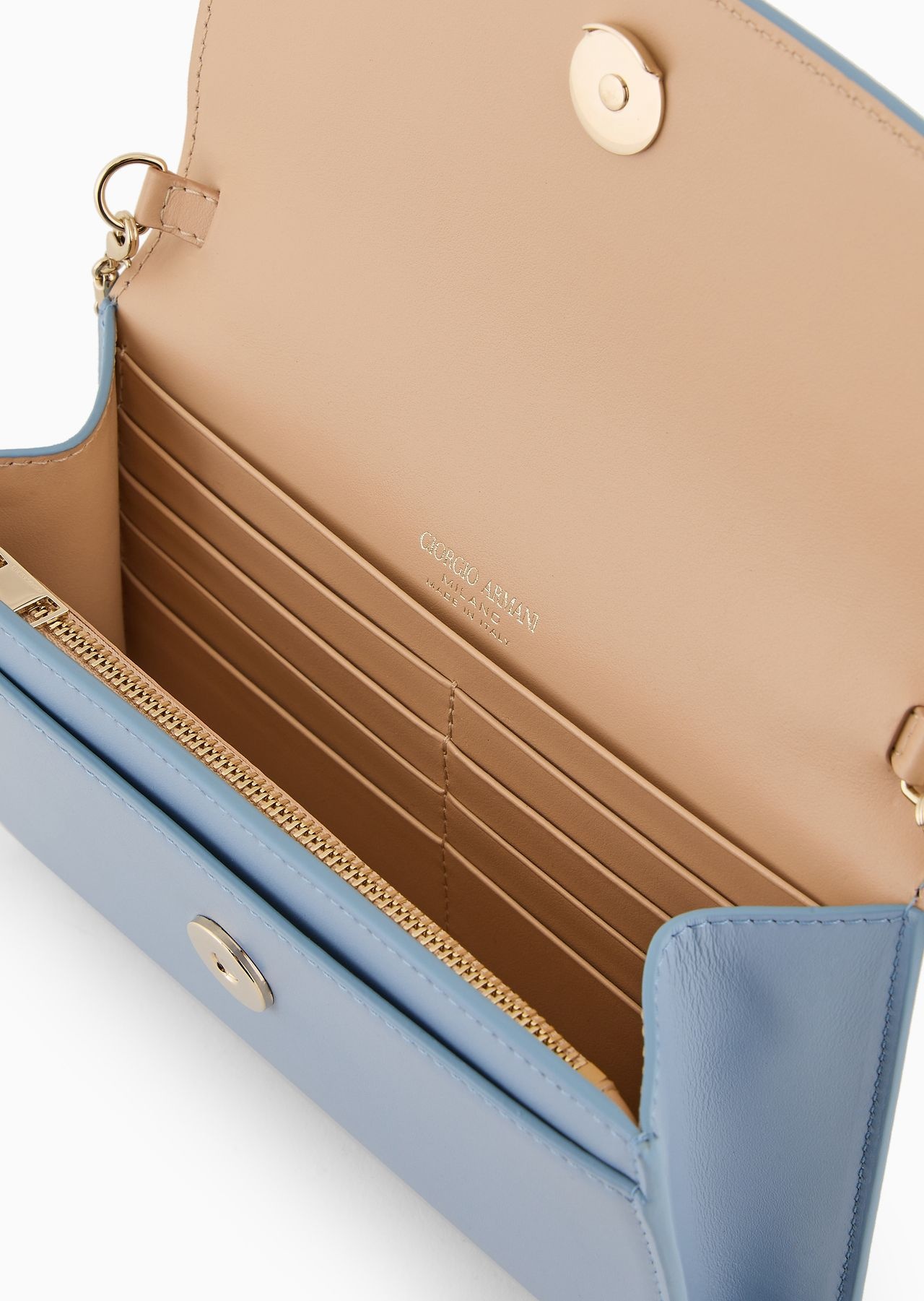 Glossy leather la Prima clutch bag - 6