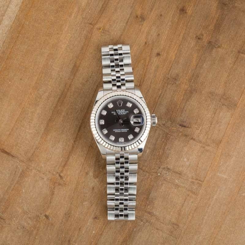 Rolex Datejust 279174 Dark Grey Diamond Dial - 5