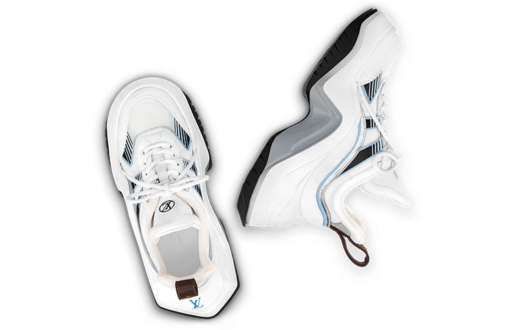 (WMNS) LOUIS VUITTON Archlight 2.0 Platform Sneakers 'White Blue Grey' 1ABI0N - 4