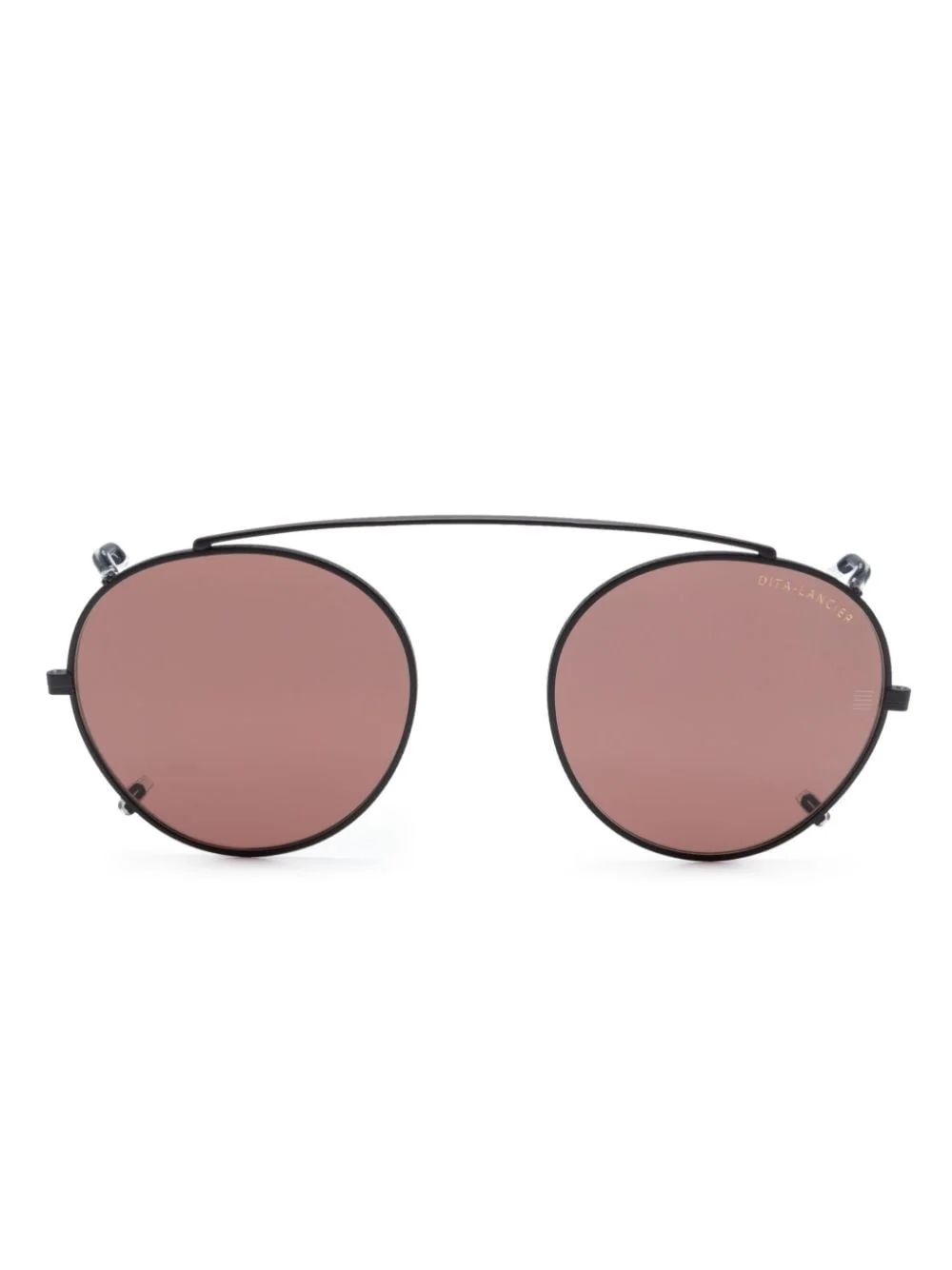 matte-effect pilot-frame sunglasses - 1