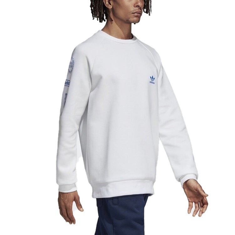 adidas originals Graphic Crew Sweatshirt For Men White DP8575 - 5