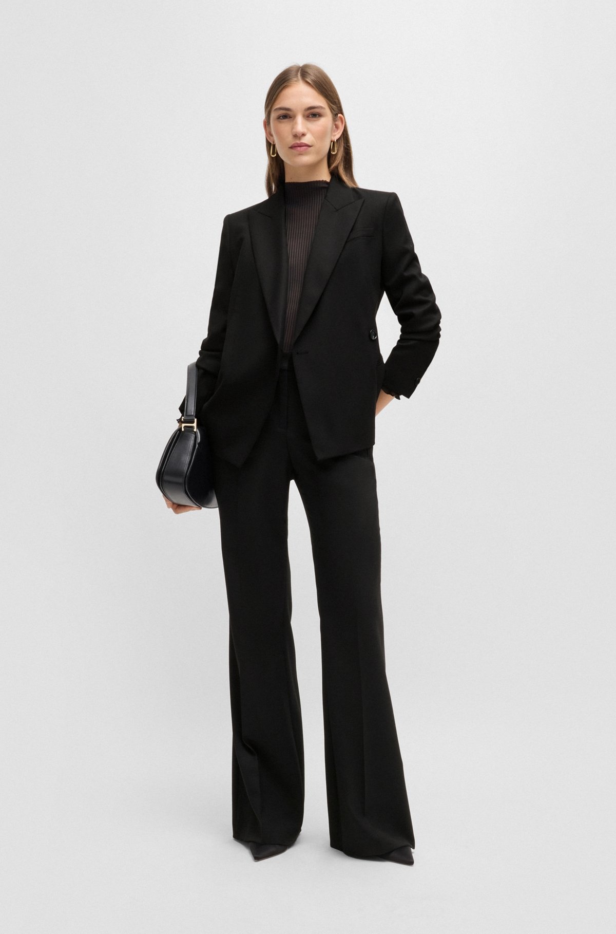SLIM-FIT JACKET IN WOOL TWILL - 3