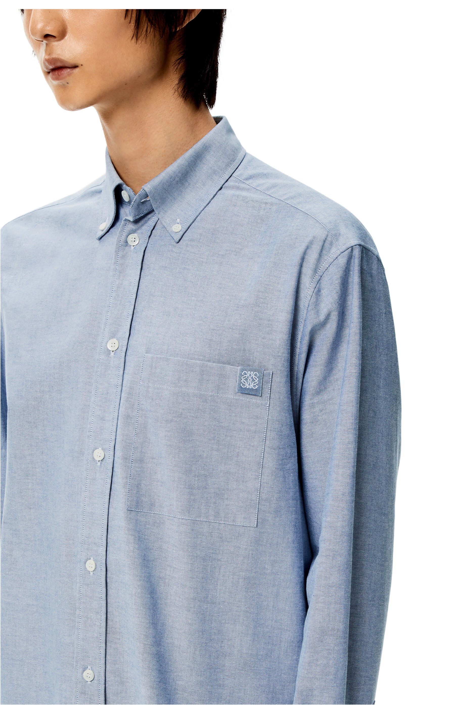 Chest pocket Oxford shirt in cotton - 5