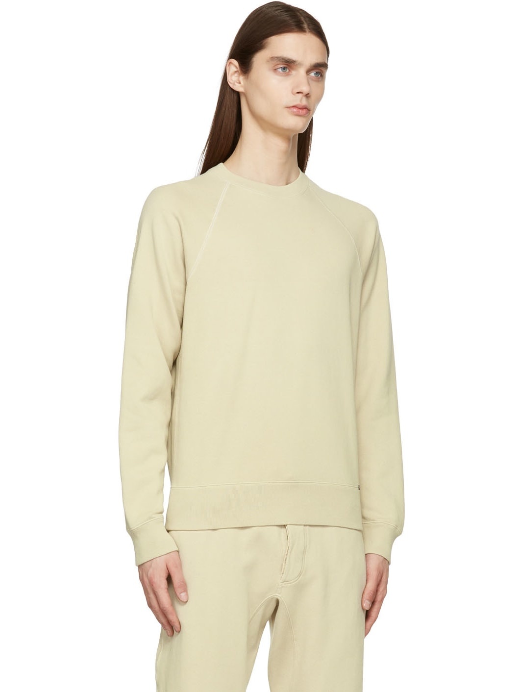 Beige Crewneck Sweatshirt - 2