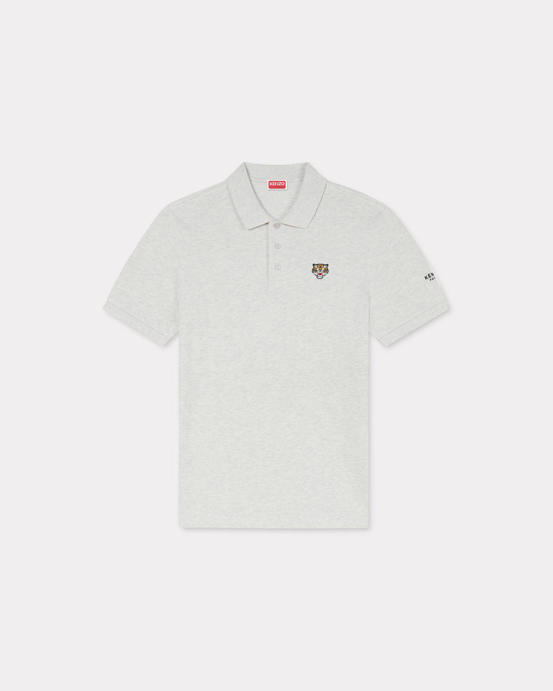 'KENZO Lucky Tiger' embroidered polo in organic cotton 1