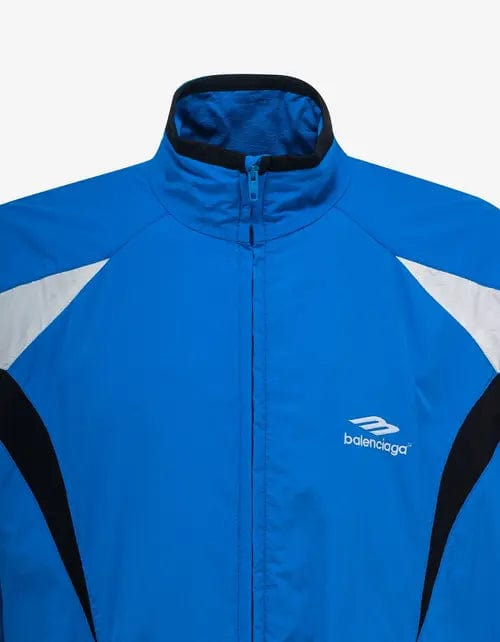 Balenciaga Blue 3B Sports Icon Tracksuit Jacket - 3