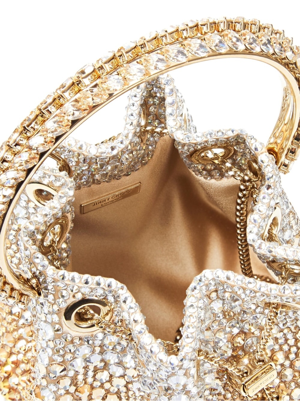 Bon Bon crystal-embellished bucket bag - 5