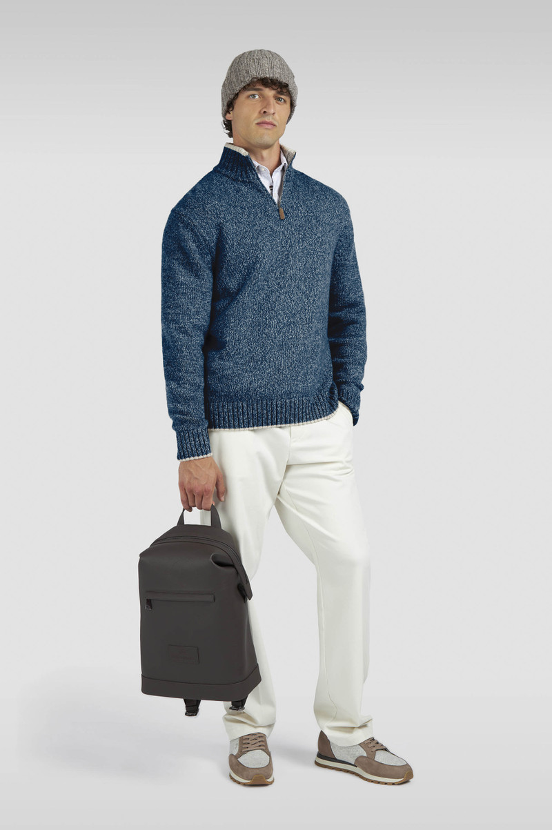 Paul & Shark WOOL CASHMERE HALF ZIP SWEATER outlook