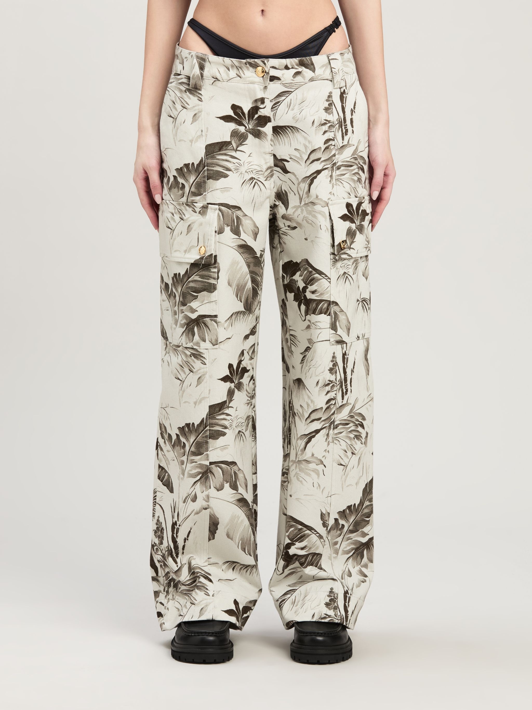 Jungle print cargo pants - 3