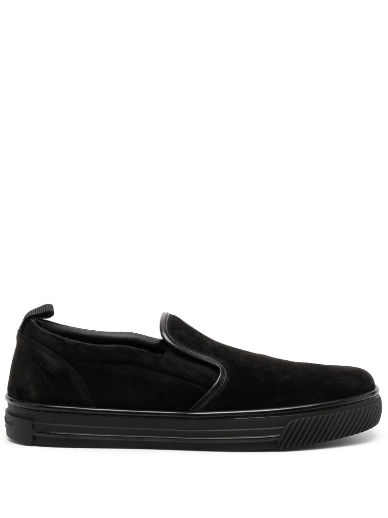 suede slip-on loafers - 1