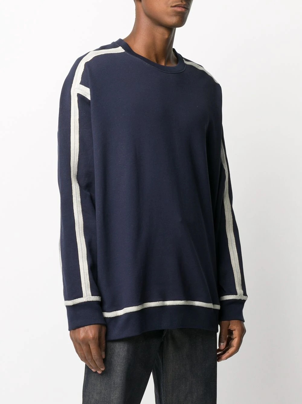 anagram contrasting trim sweatshirt - 3