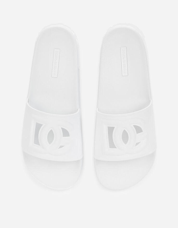 Rubber beachwear sliders with DG Millennials logo - 4