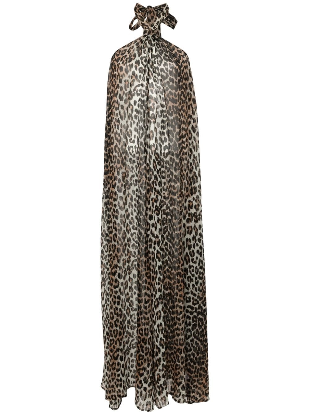 leopard-print maxi dress - 1