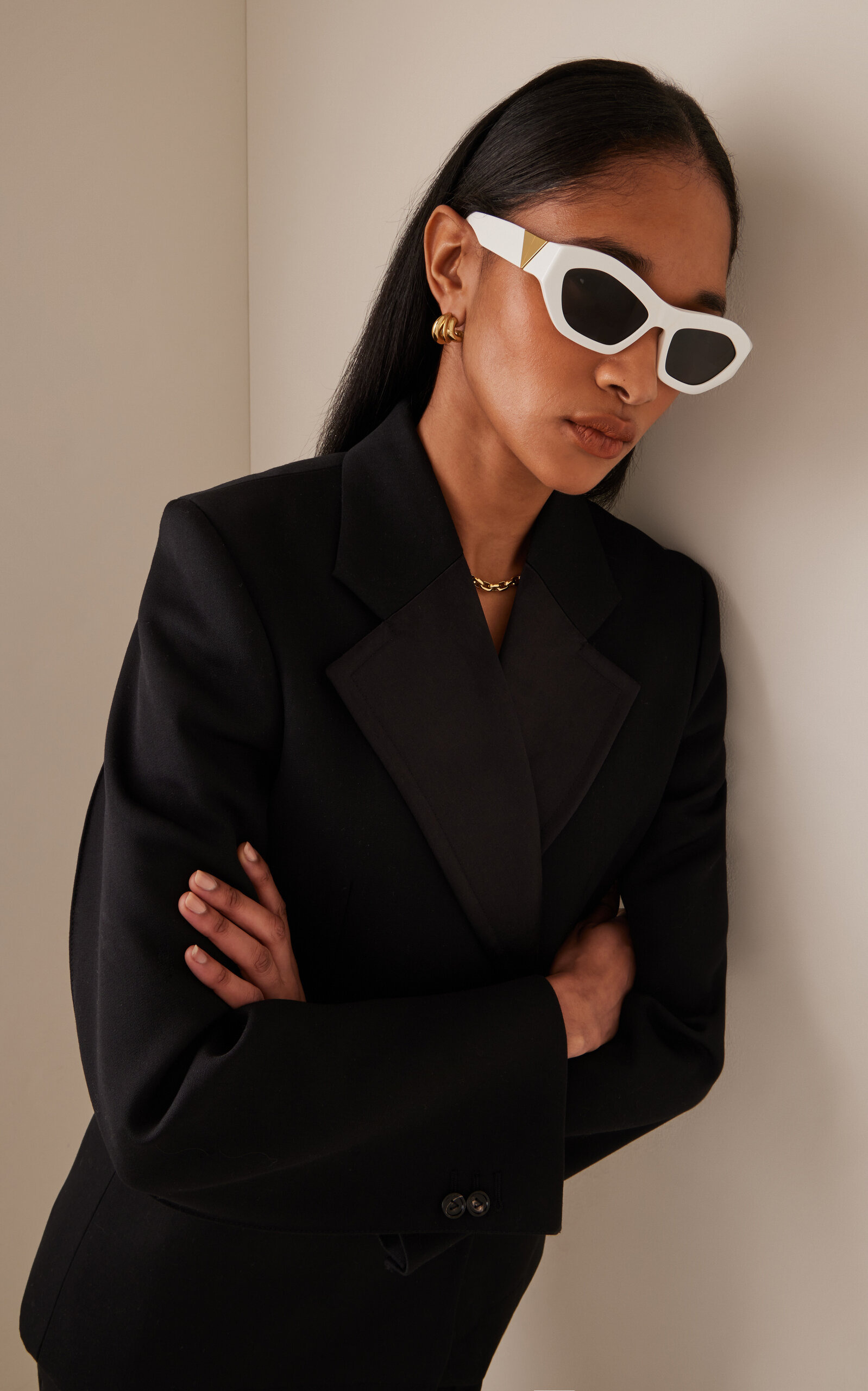 Acetate Sunglasses white - 4