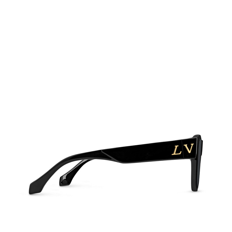 Louis Vuitton Hopscotch Sunglasses Acetate Black Louis Vuitton Acetate LV Oval Sunglasses Z1981W Black  main image 3