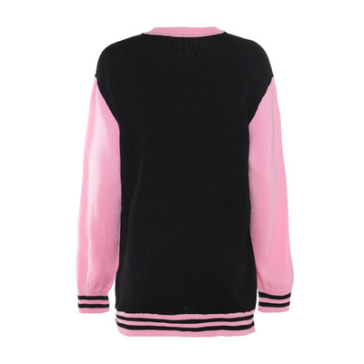 Moschino black and pink wool knitwear outlook