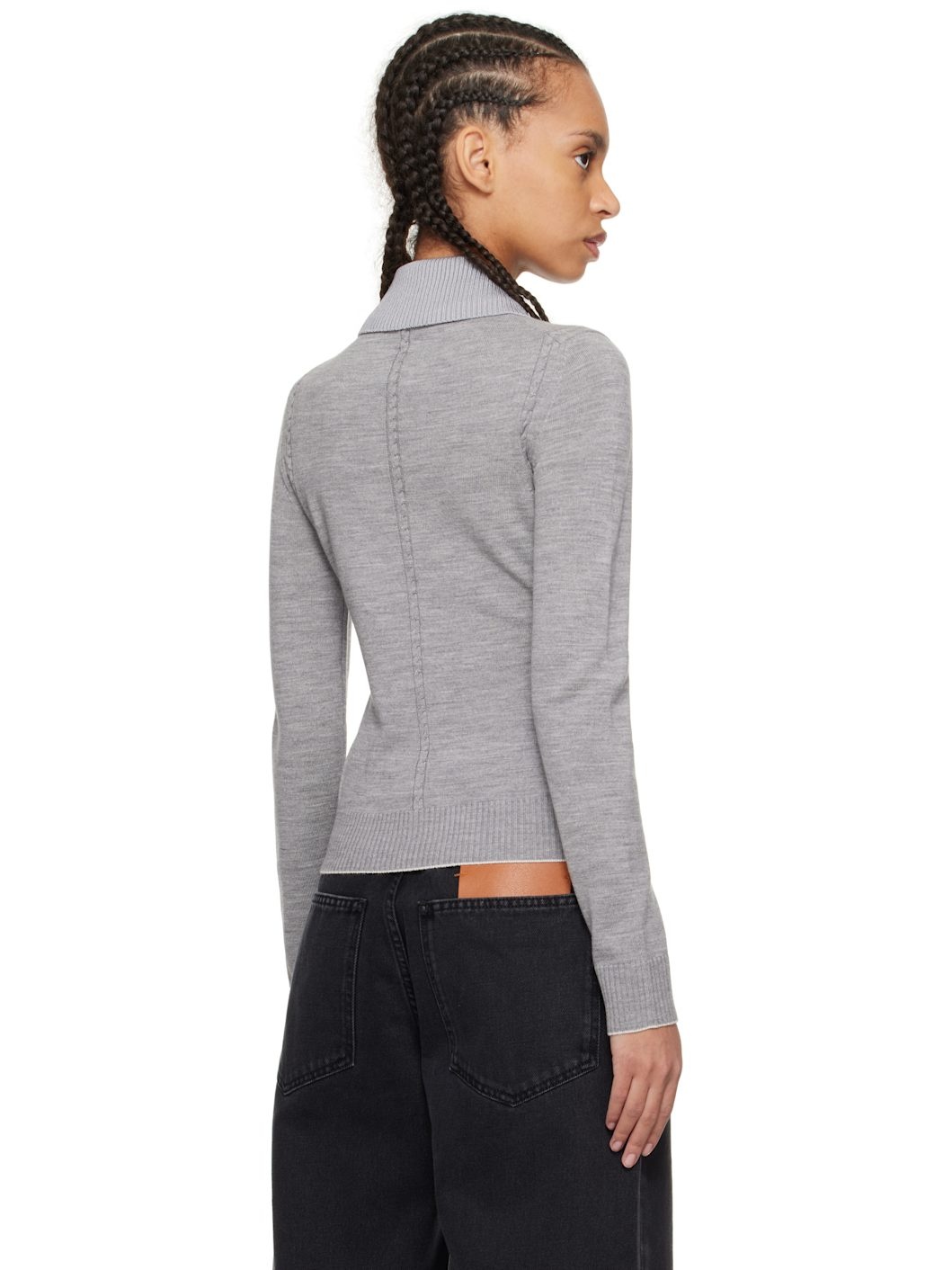 Gray 'The Tricot knit' Polo - 3