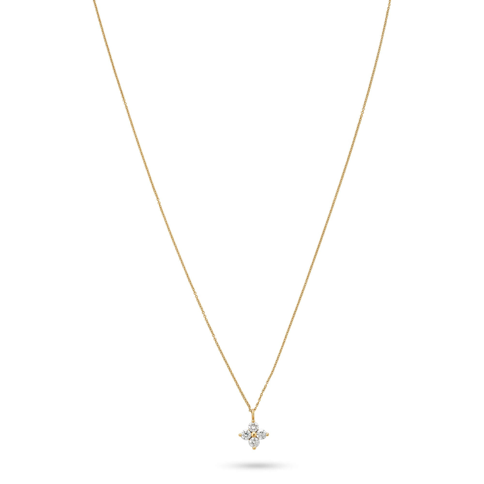 1CTW Luckiest Clover LAB-Created Diamond Necklace - 3