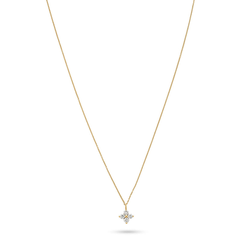 1CTW Luckiest Clover LAB-Created Diamond Necklace 3