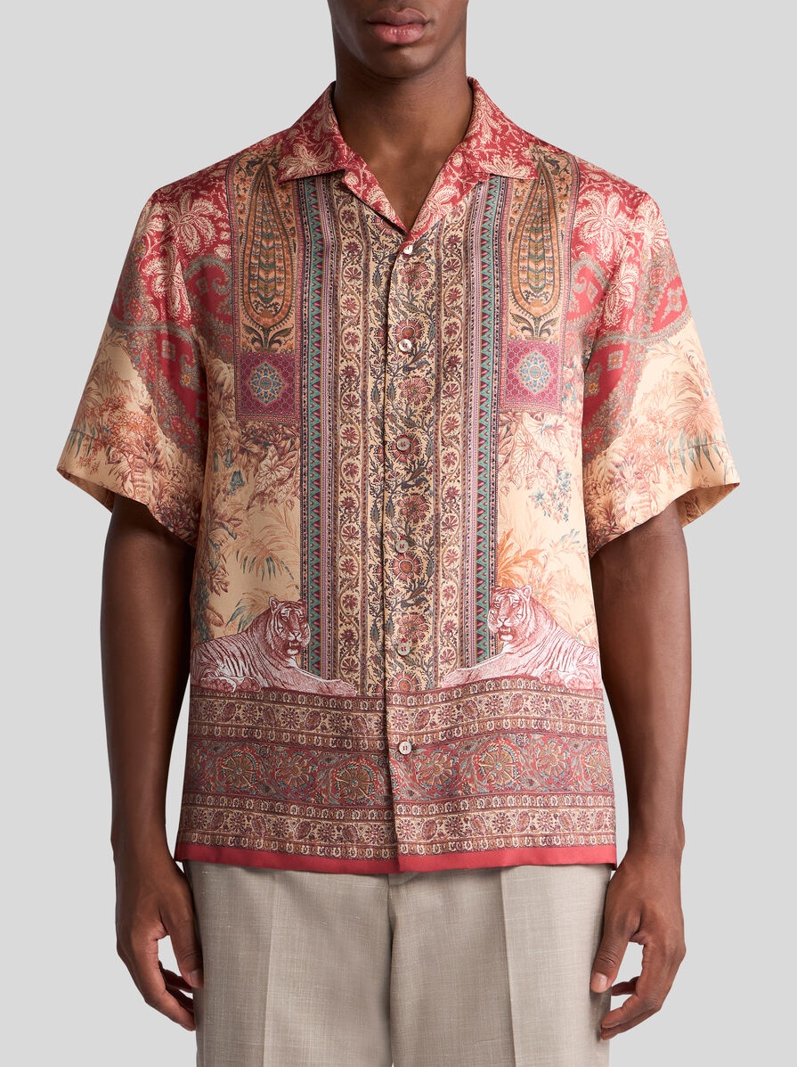 PRINTED SILK BOWLING SHIRT - 2