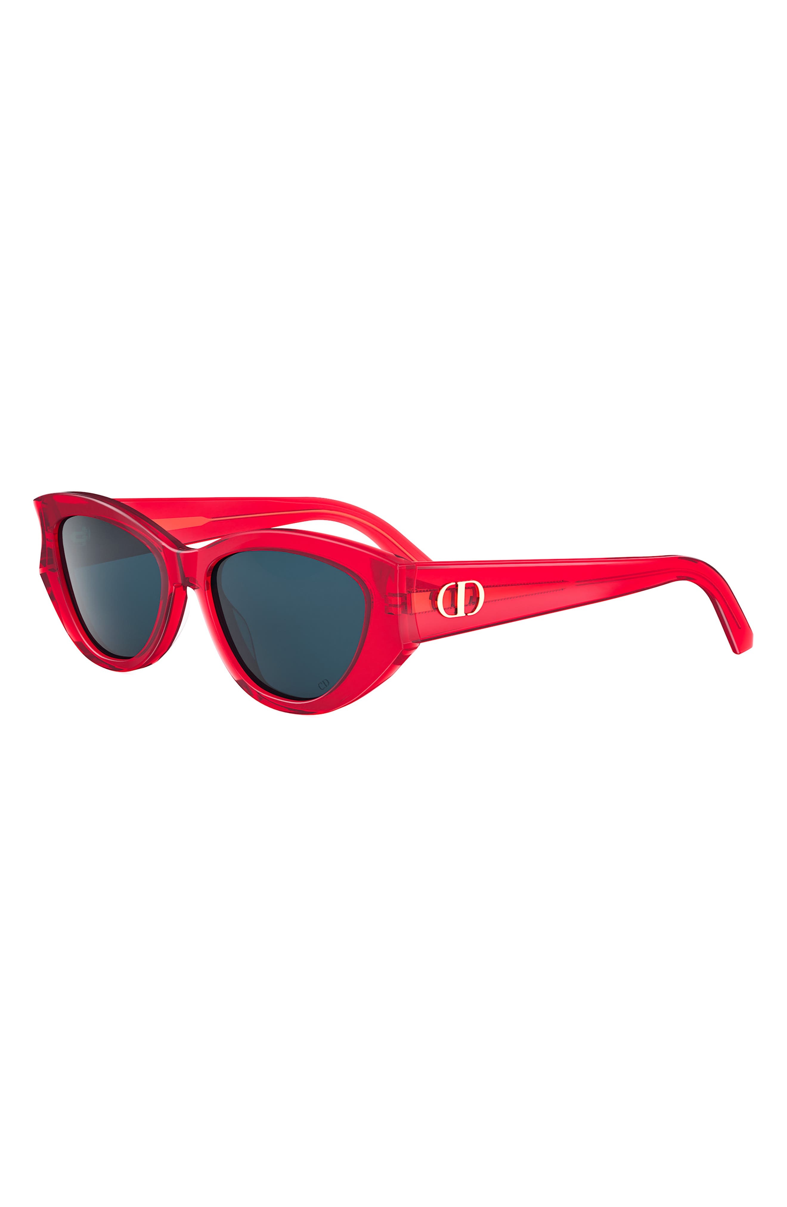 'DiorGlow B1I 53mm Cat Eye Sunglasses in Shiny Bordeaux /Blue at Nordstrom - 2