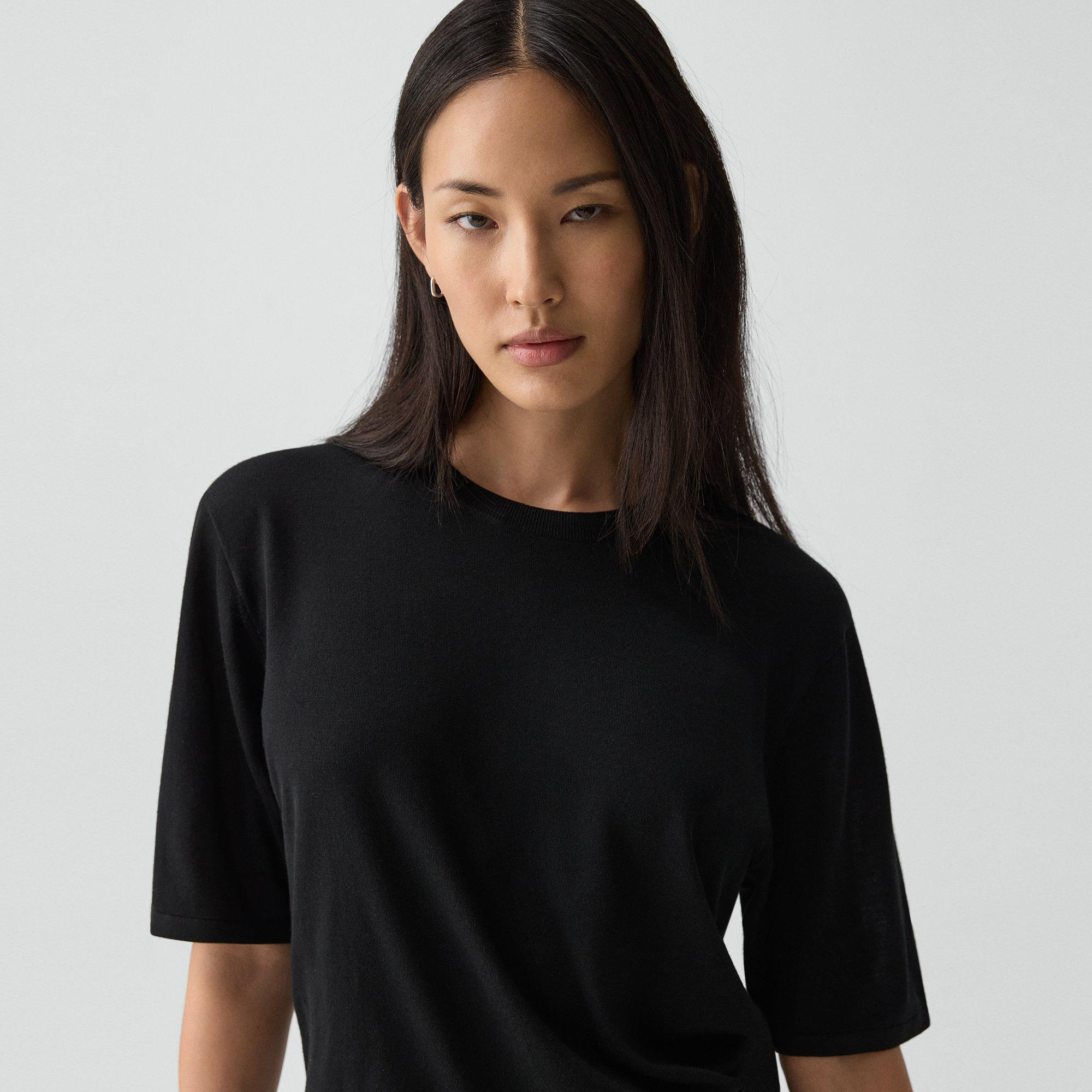 Boyfriend Tee in Regal Wool - 5
