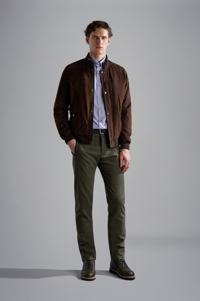 Paul & Shark TECHNICAL WOOL CHINO TROUSERS outlook
