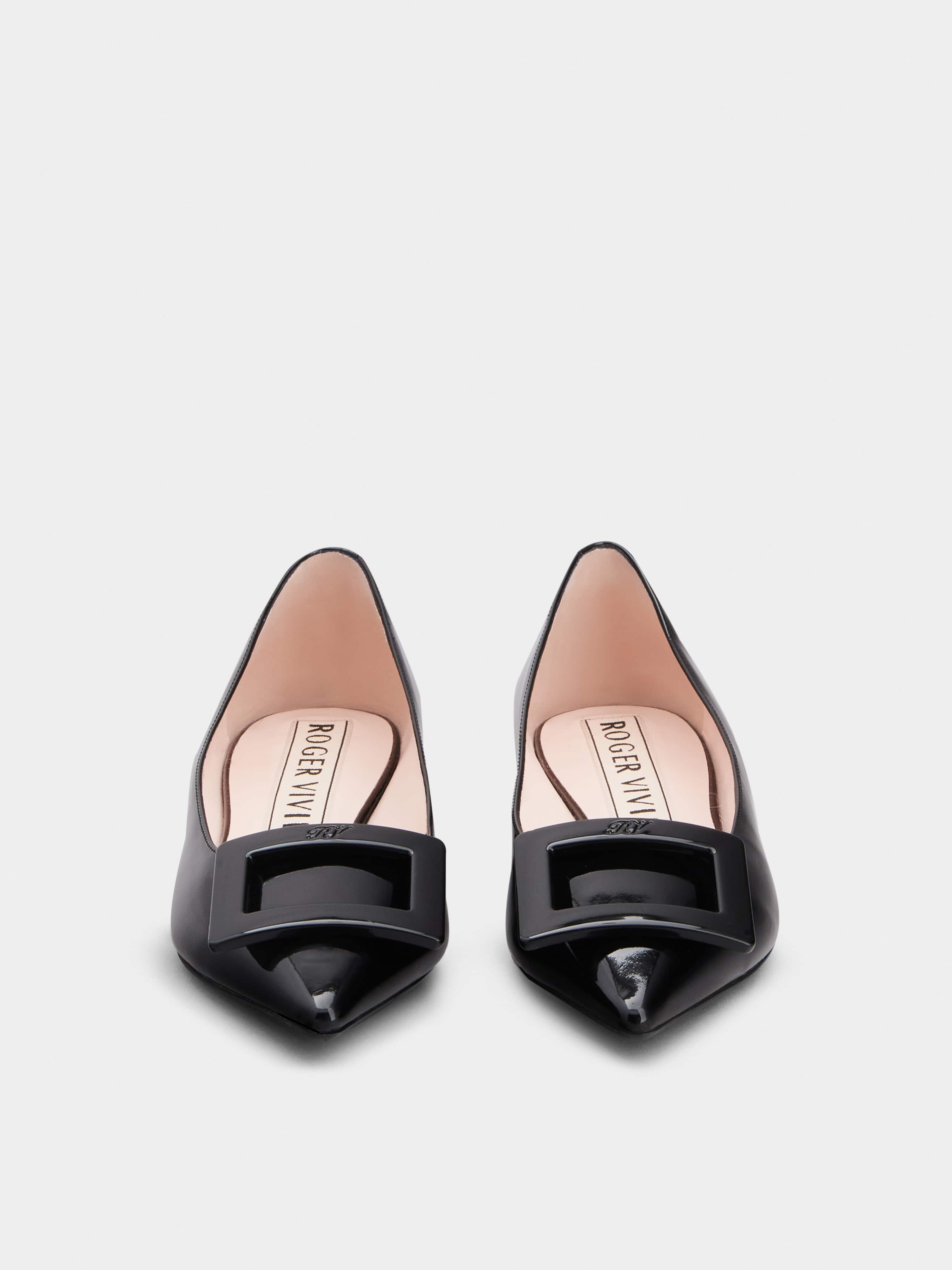 Gommettine Lacquered Buckle Ballerinas in Patent Leather - 7