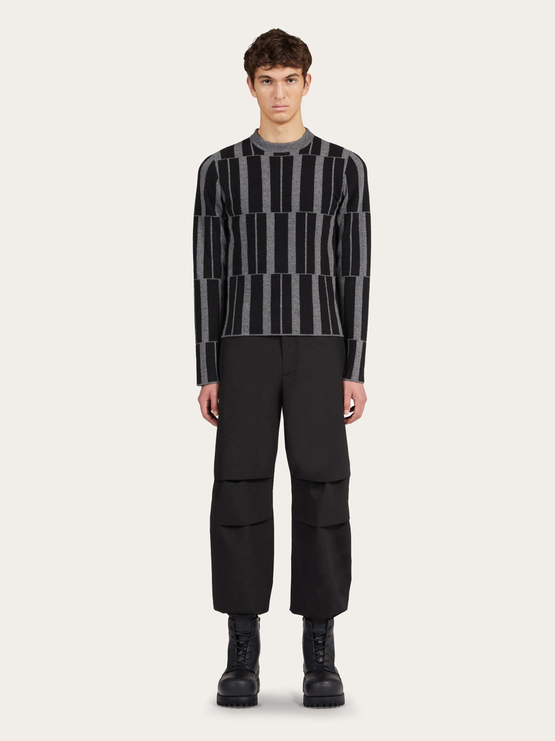 Jacquard crew neck top 5