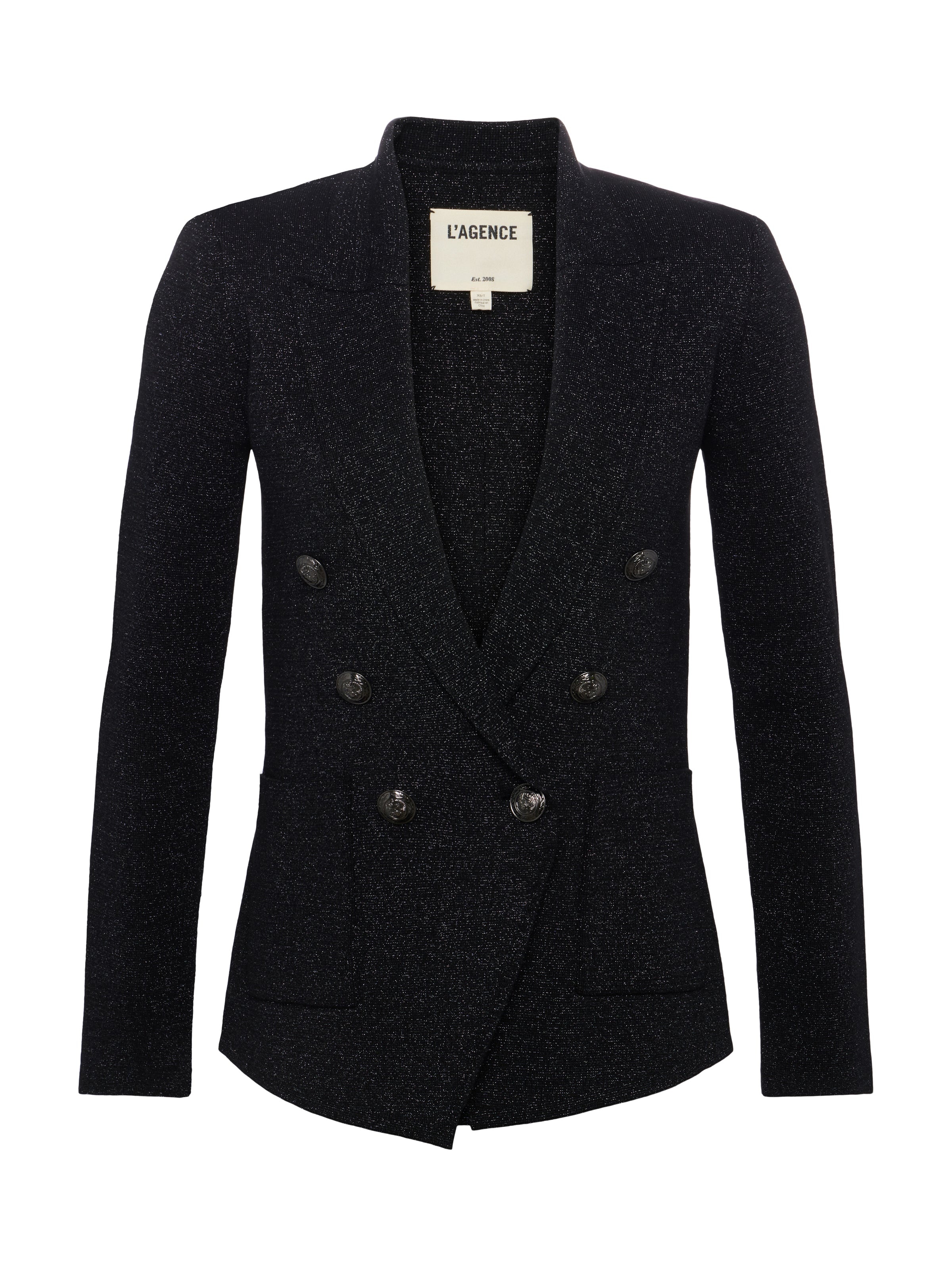 Kenzie Metallic Knit Blazer - 1